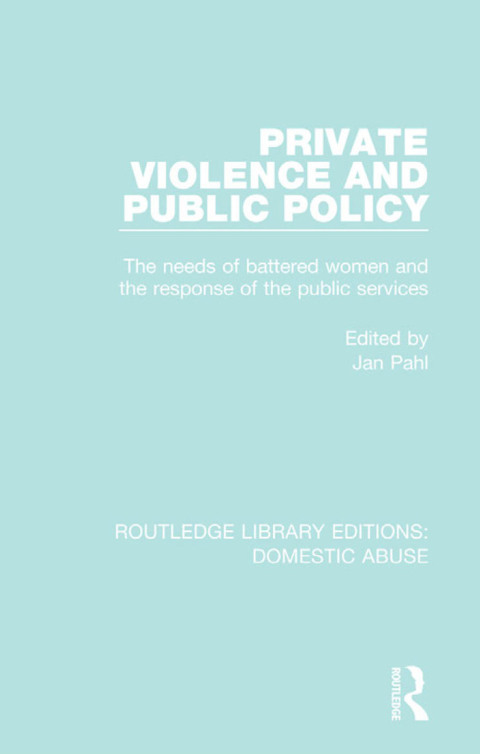 Cover image for book Private Violence and Public Policy