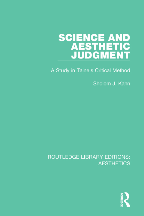 Cover image for book Science and Aesthetic Judgement