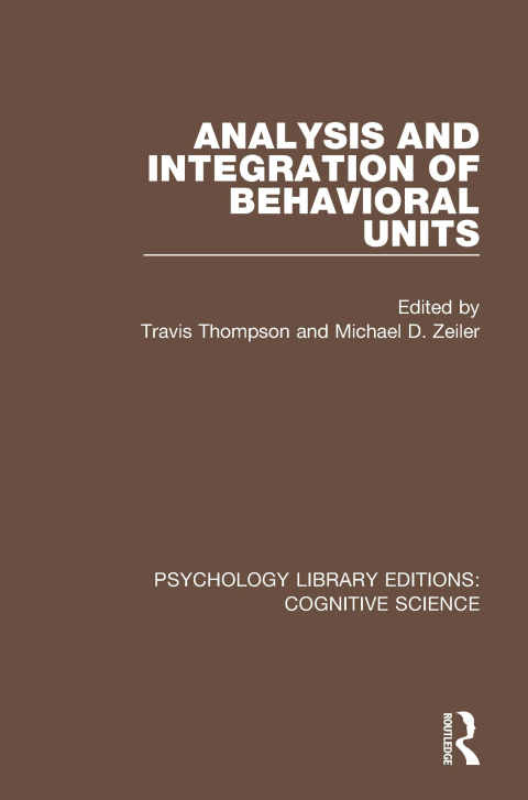 Cover image for book Analysis and Integration of Behavioral Units