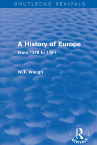 Cover image: A History of Europe 1st edition 9781138658974