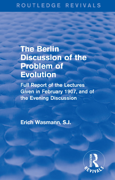 Cover image for book The Berlin Discussion of the Problem of Evolution