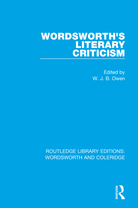 Cover image for book Wordsworth's Literary Criticism