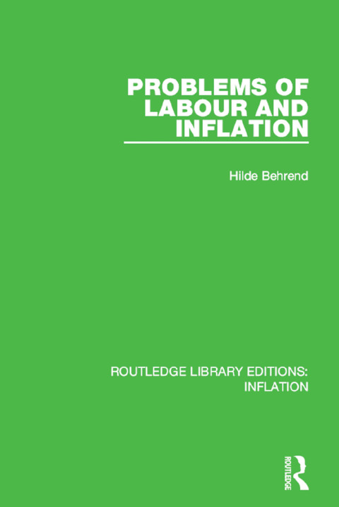 Cover image for book Problems of Labour and Inflation