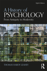 Cover image: A History of Psychology 8th edition 9781138652439