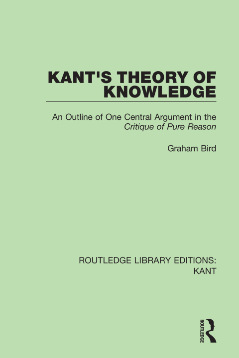 Cover image for book Kant's Theory of Knowledge