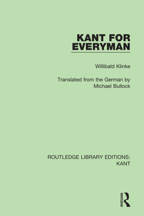 Cover image for book Kant for Everyman