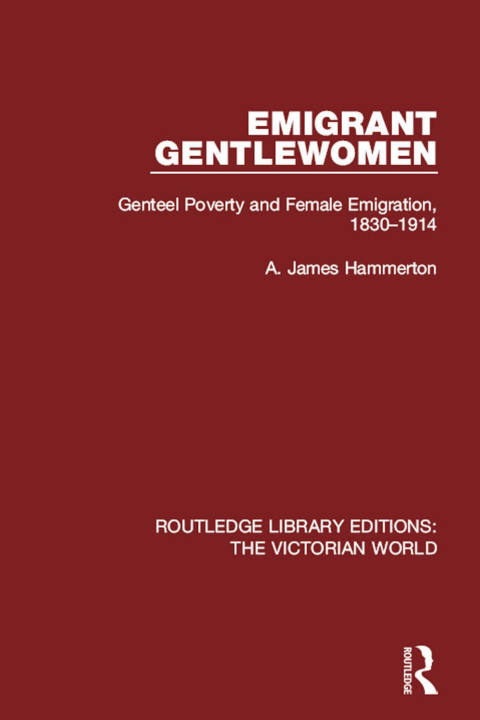 Cover image for book Emigrant Gentlewomen