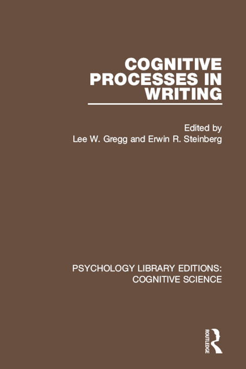 Cover image for book Cognitive Processes in Writing