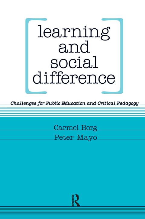Cover image for book Learning and Social Difference