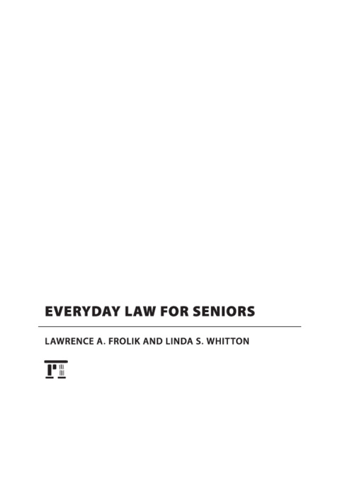 Cover image for book Everyday Law for Seniors