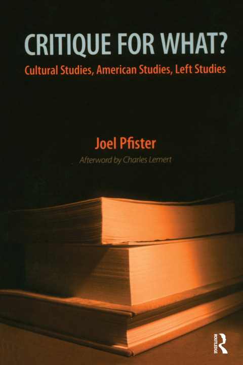 Cover image for book Critique for What?