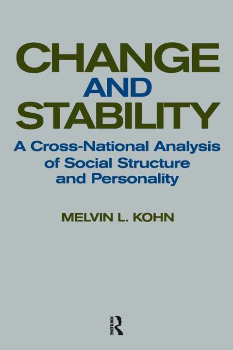 Cover image for book Change and Stability