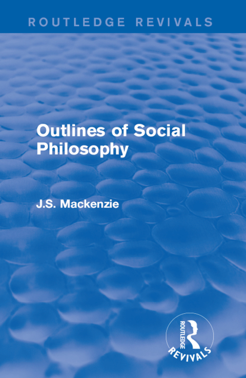 Cover image for book Outlines of Social Philosophy