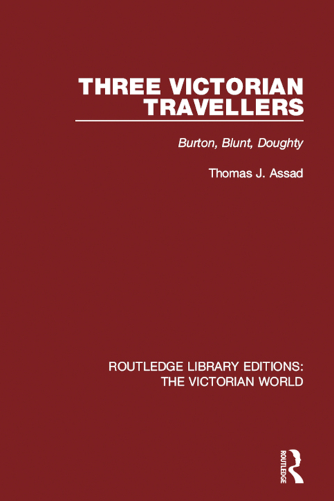 Cover image for book Three Victorian Travellers