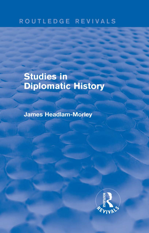 Cover image for book Studies in Diplomatic History