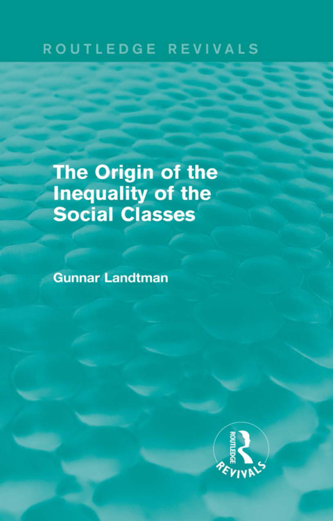 Cover image for book The Origin of the Inequality of the Social Classes