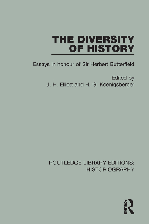 Cover image for book The Diversity of History
