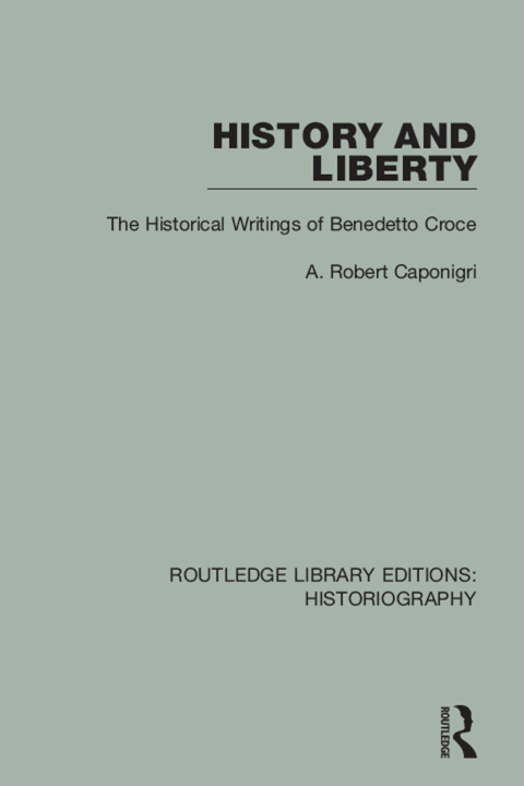Cover image for book History and Liberty