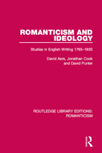 صورة الغلاف: Romanticism and Ideology 1st edition 9781138194410