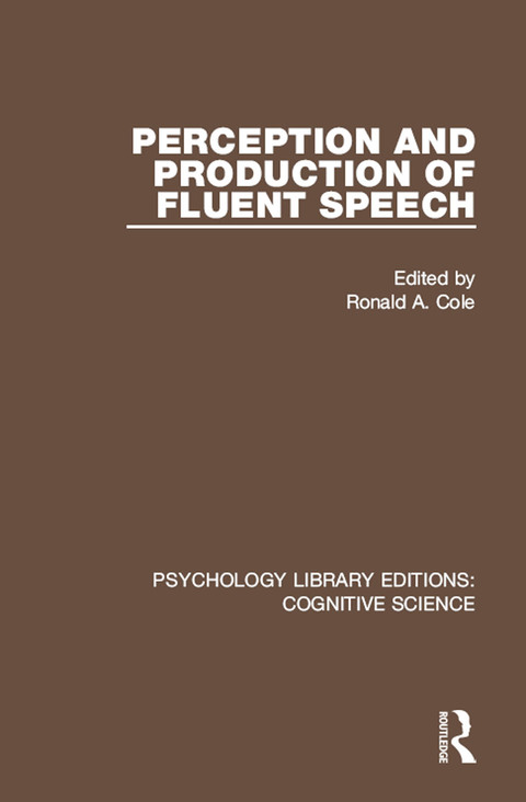 Cover image for book Perception and Production of Fluent Speech