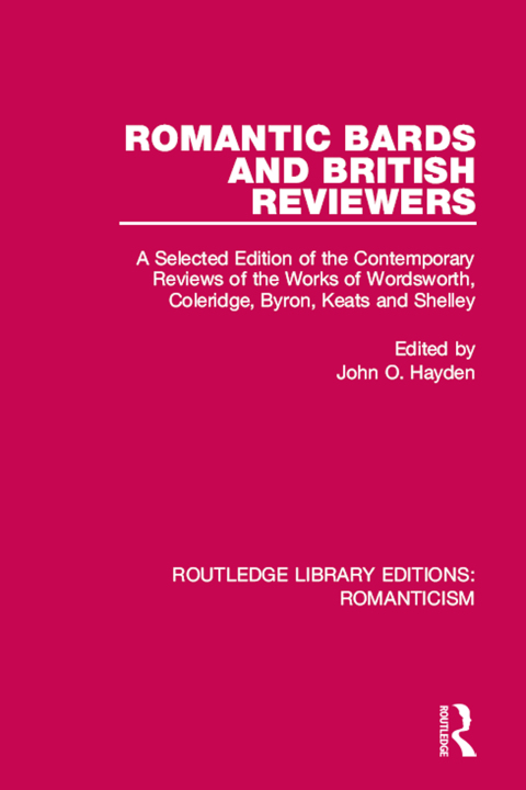 Cover image for book Romantic Bards and British Reviewers