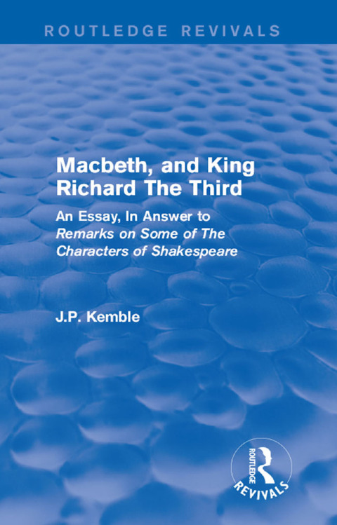 Cover image for book Macbeth, and King Richard The Third