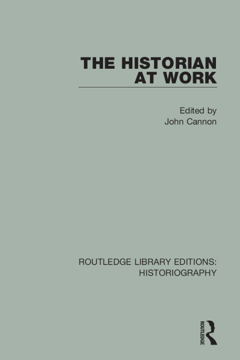 Cover image for book The Historian At Work