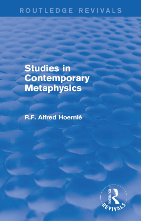 Cover image for book Studies in Contemporary Metaphysics