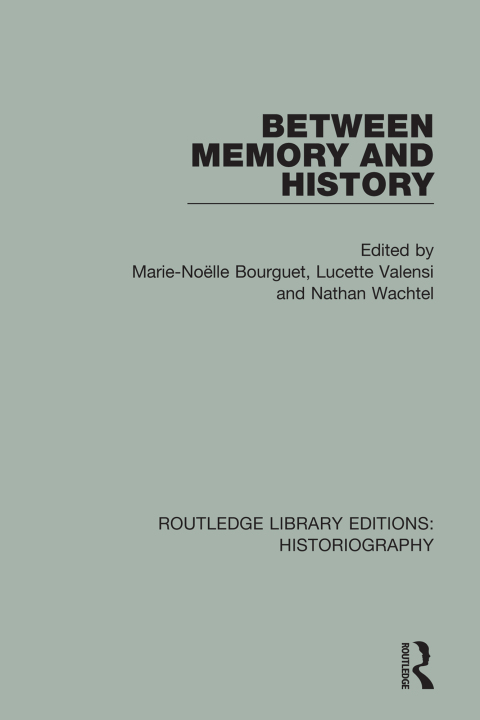 Cover image for book Between Memory and History