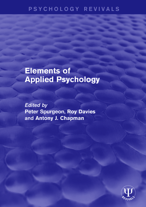 Cover image for book Elements of Applied Psychology