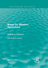 Cover image: Water for Western Agriculture 1st edition 9781138962262
