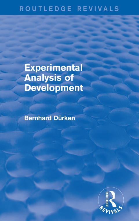 Cover image for book Experimental Analysis of Development