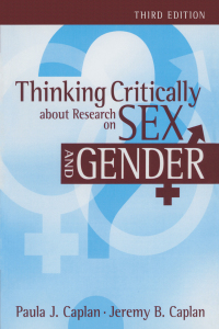 Cover image: Thinking Critically about Research on Sex and Gender 3rd edition 9781138428768