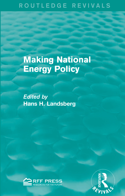Cover image for book Making National Energy Policy