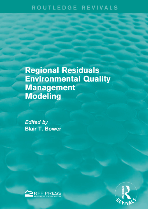 Cover image for book Regional Residuals Environmental Quality Management Modeling