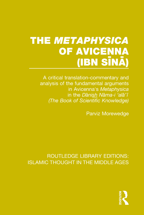 Cover image for book The 'Metaphysica' of Avicenna (ibn Sīnā)