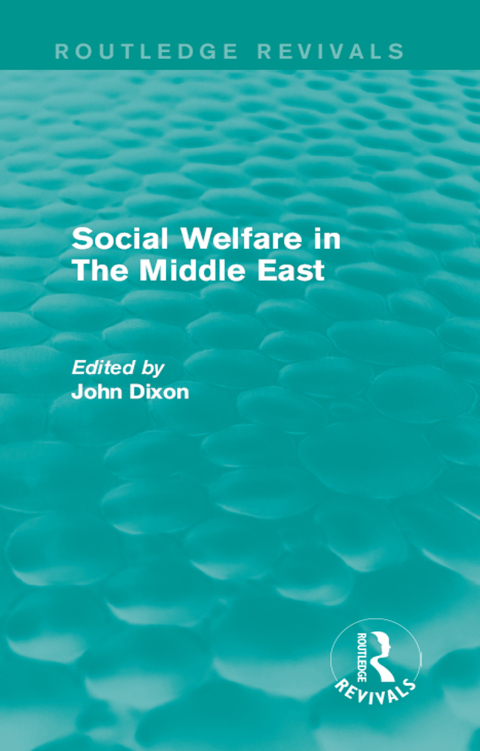 Cover image for book Social Welfare in The Middle East