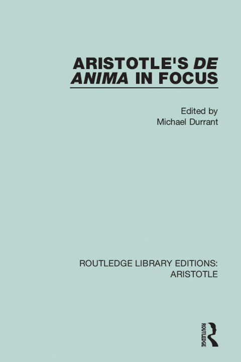 Cover image for book Aristotle's De Anima in Focus
