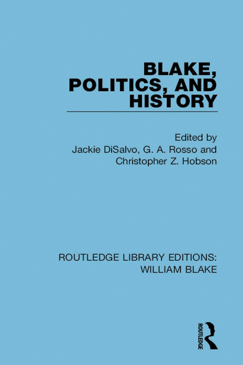 Cover image for book Blake, Politics, and History