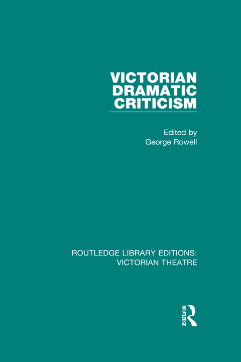 Cover image for book Victorian Dramatic Criticism
