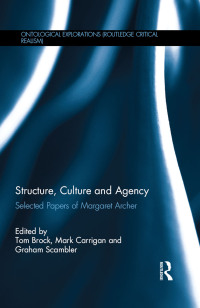 Cover image: Structure, Culture and Agency 1st edition 9780367595739