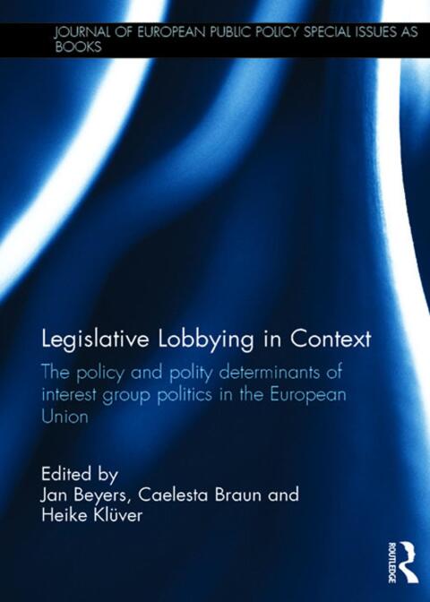 Cover image for book Legislative Lobbying in Context