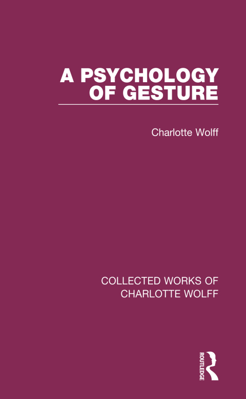 Cover image for book A Psychology of Gesture