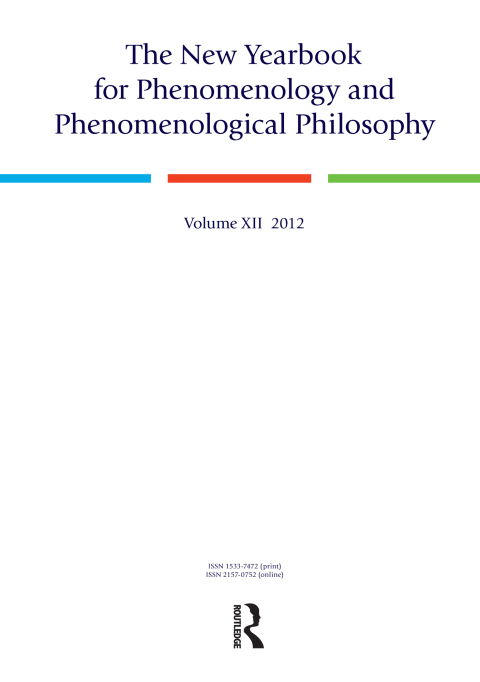Cover image for book The New Yearbook for Phenomenology and Phenomenological Philosophy