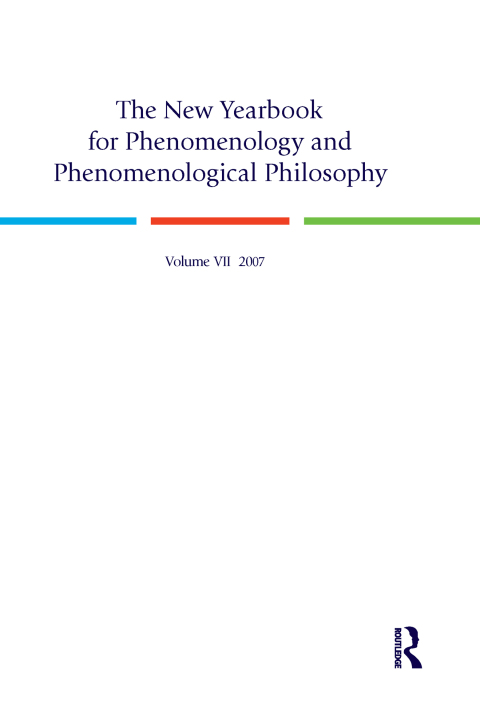 Cover image for book The New Yearbook for Phenomenology and Phenomenological Philosophy