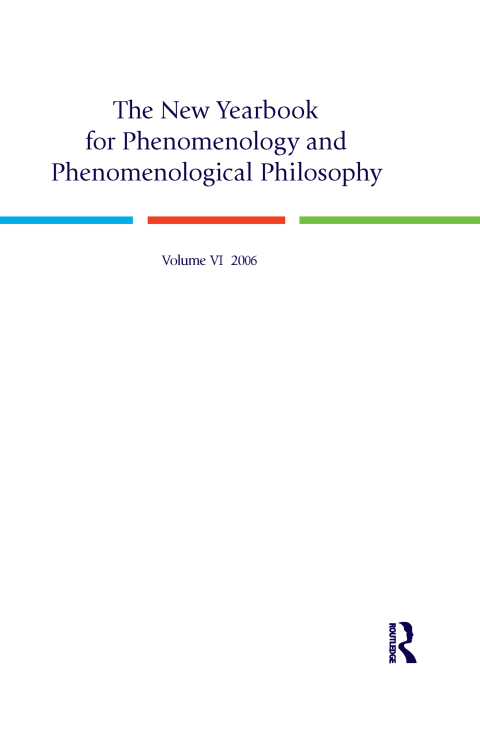 Cover image for book The New Yearbook for Phenomenology and Phenomenological Philosophy