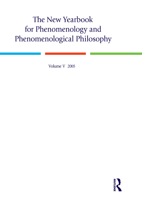 Cover image for book The New Yearbook for Phenomenology and Phenomenological Philosophy