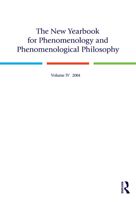Cover image for book The New Yearbook for Phenomenology and Phenomenological Philosophy