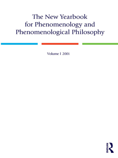 Cover image for book The New Yearbook for Phenomenology and Phenomenological Philosophy