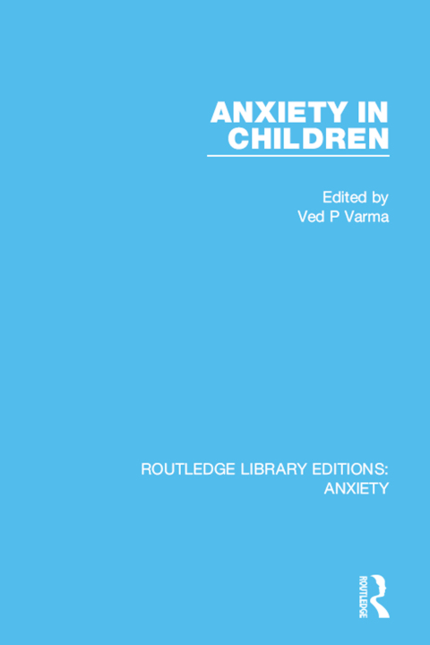 Cover image for book Anxiety in Children